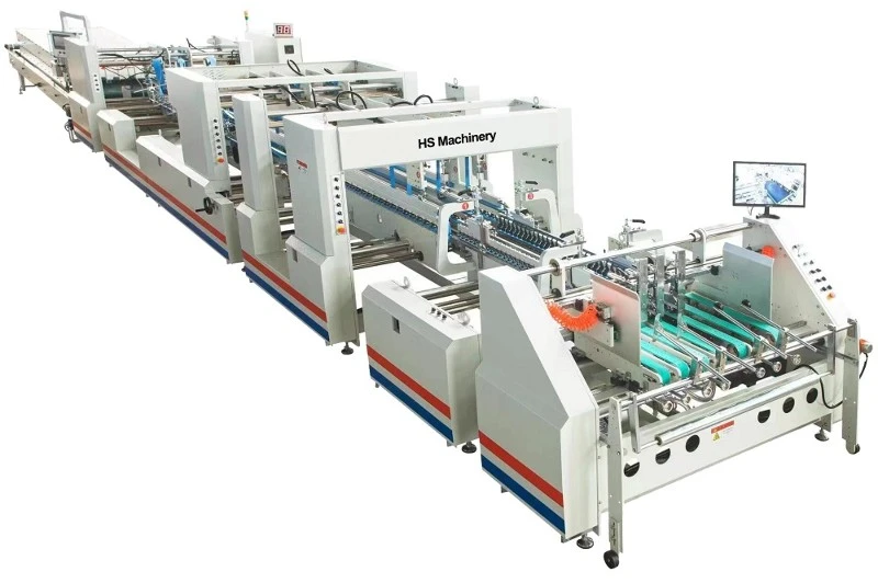 Auto folder Gluer with lock bottom model 1200 140016001800220024002800 Auto folder Gluer with lock bottom model 1200 140016001800220024002800